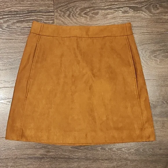 ❤️ NWOT! J CREW FACTORY A-LINE FAUX SUEDE MINI SKIRT, 8 AND 10 - Picture 5 of 12